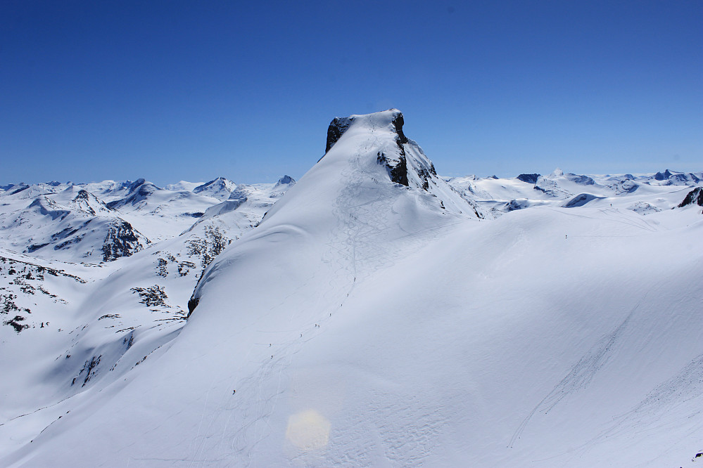Fra Bjørnungen (2110 m) mot Storebjørn (2222 m).