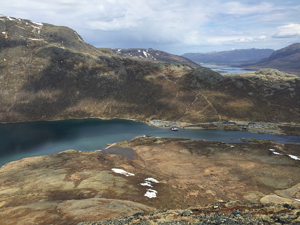 Fra Gjendehøe (1257 m) mot Gjendesheim.