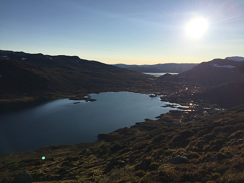 På vei ned til Eidsbugarden fra Gravafjellet.