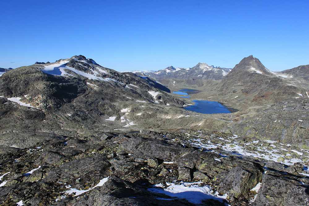 Fra Høgbrøthøgde (1821 m) mot nord.