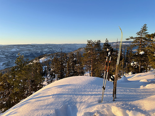 Fra Tjuvhanskollen (760 m) mot vest.