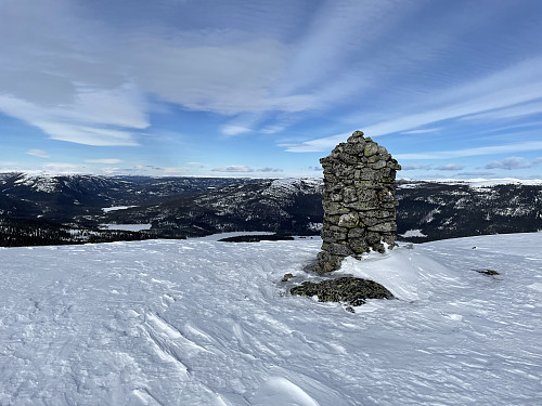 Kraknatten (1047 m). Utsikt mot Vassfaret.