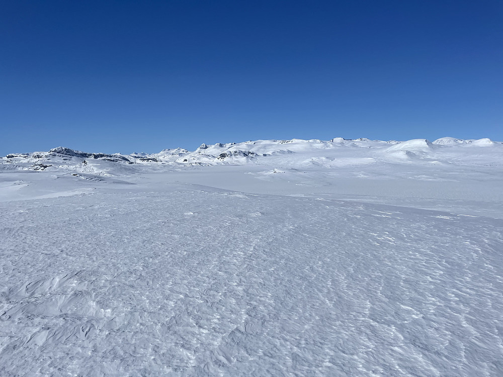 Panoramautsikt mot Jotunheimen fra Stryteberg (1307 m).