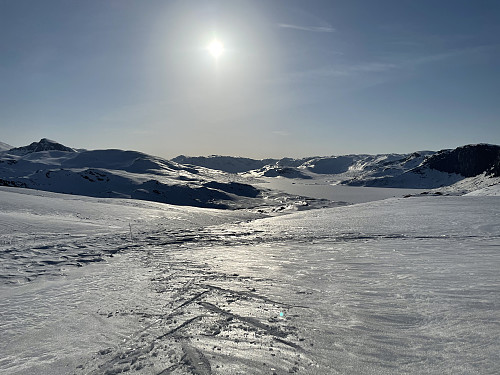 Fra Seksisegge ovenfor Ole med utsikt mot Olefjorden.