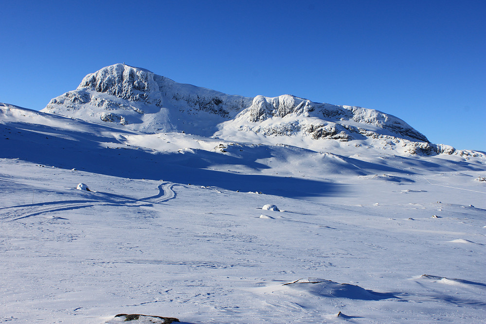 Bitihorn (1607 moh) fra skiløype Rød 2.