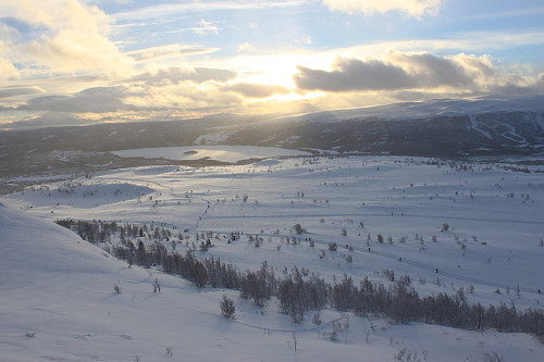 På toppen av Knausehøgdi nyttårsaften 2013.