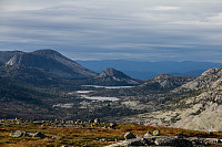 Utsikt fra Førheinuten mot Roanfjellet