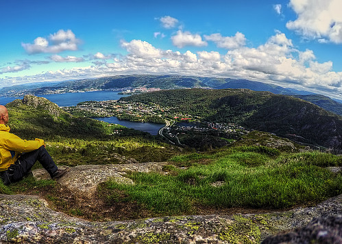 Lyderhorn mot Bergen sentrum