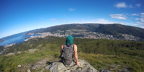 Løvstakken med utsikt over Bergen