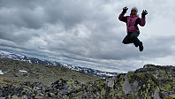 På høgste punktet på Bergsfjell (1607)