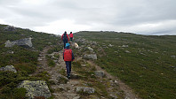 På tur opp på Grønsennknippa