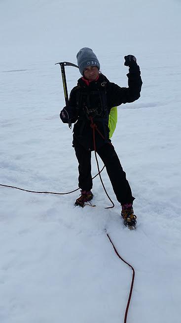 På tur over breen