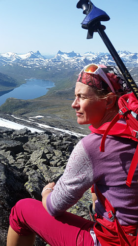 Liten hvilepause på tur til toppen