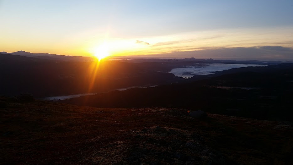 Soloppgang på Hugakollen