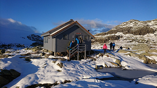Fremme ved Sauabrehytta