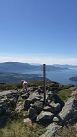 toppen, nydelig utsikt :)