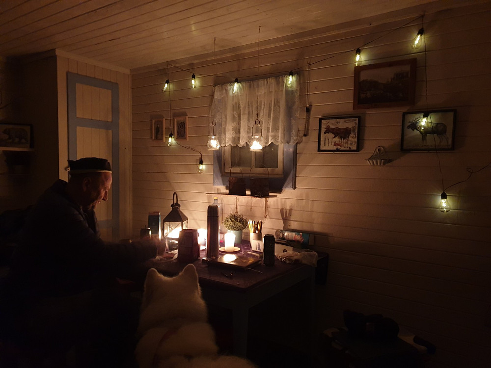 Kveldsmat i hytta!