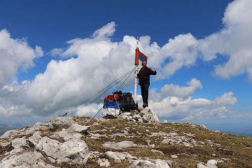 Auf dem Mali Maglić / Bosanski Maglić (2386m), dem höchsten Berg von Bosnien und Herzegowina.