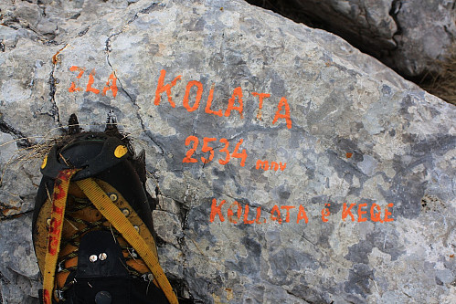 Auf dem Zla Kolata / Kolata e Keq (2534m), dem höchsten Gipfel von Montenegro.