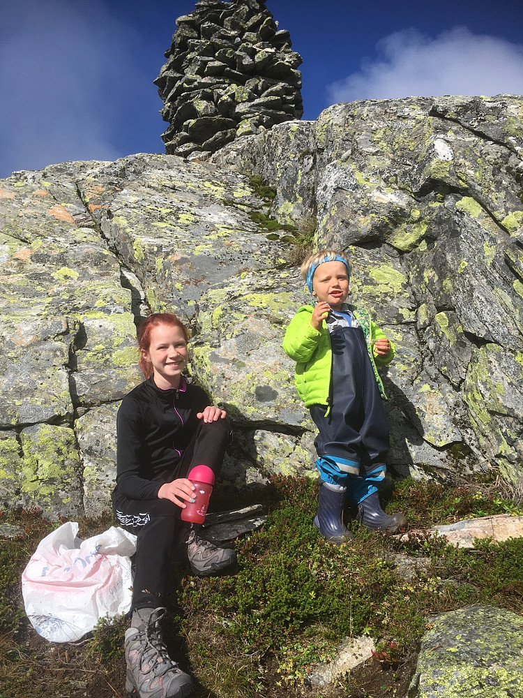Liten matpause på toppen:-)