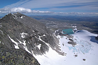 Snøhettas Hauptgipfel in Reichweite. Nun liegt der schwierigste Teil der Tour hinter uns.