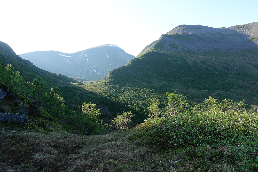 Flott stemning i Gjengkleiva med Kvannfjellet midt i mot. Fremdeles kokvarmt.