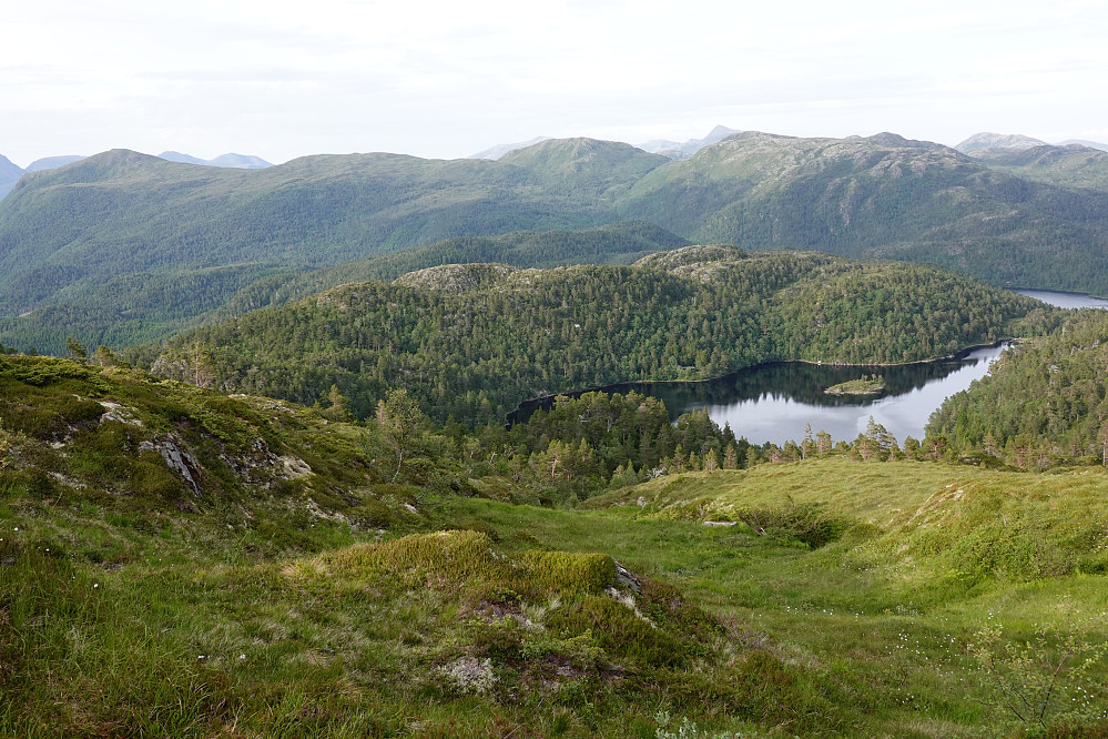 Kryssvatnet, vannet eies av 3 kommuner; Aukra, Fræna og Molde.