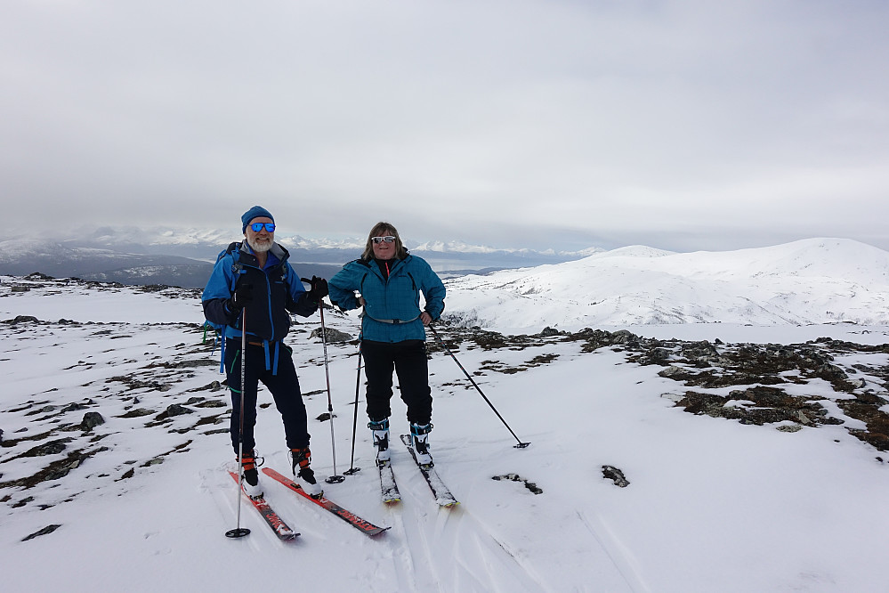 Ekteparet Birkeland på Raudheia.