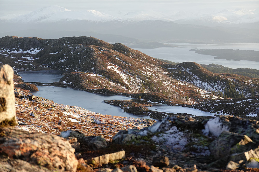 Fra Audunsheia mot Audunstjønna og Moldeheia.