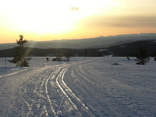 Solnedgang over Vestfjellet