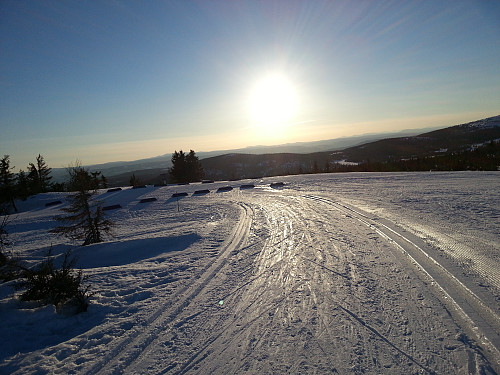 Her er det gjort forberedelser til Troll ski slik at inger tar opp til Lunkefjell