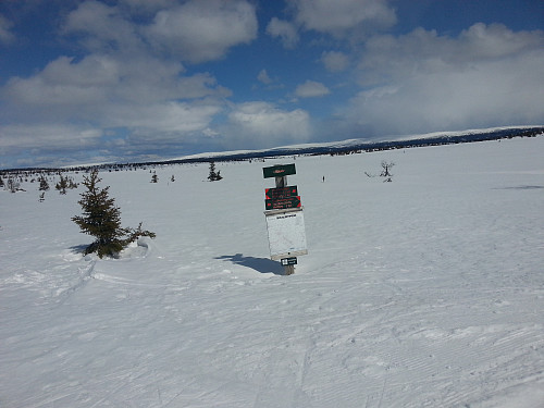 Fortsatt mye snø - her i løypekryss på Kuåsen