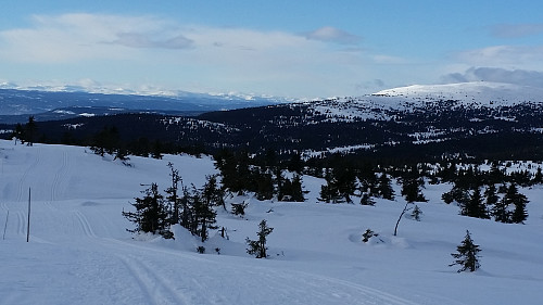 Utsikt mot Vestfjellet og Nevelfjellet
