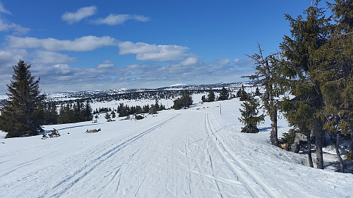 Fra løypa ved Gjestebodåsen mot Nevelfjell