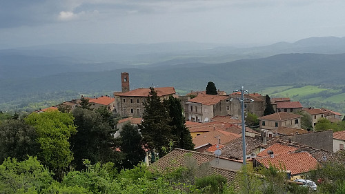 Utsikt over Monteverdi Marittimo