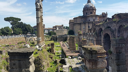 Utsikt over Forum Romanum fra Capitol