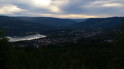 utsikt over Lillehammer