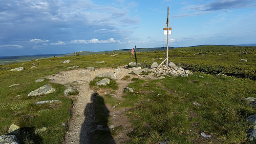 På Lunkefjell, enda litt snø på Snørvillen