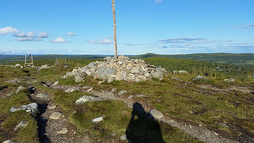 På toppunktet med tavle