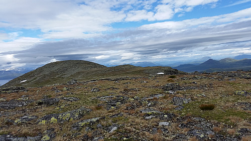 Fra den sørlige toppen til dagens hovedmål, Gausdalsfjellet høyeste