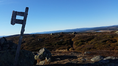 Ved toppvarden på Reinsfjellet