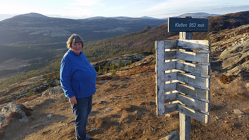 Jeg på toppen, utsikt vestover
