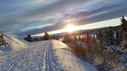 Sol over Slåsæterfjellet