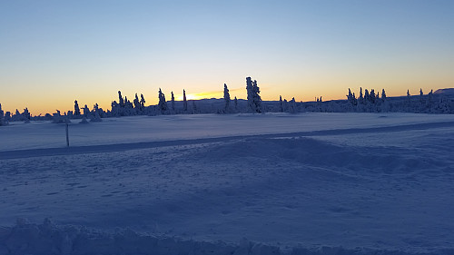 Solnedgang over Synnfjellet