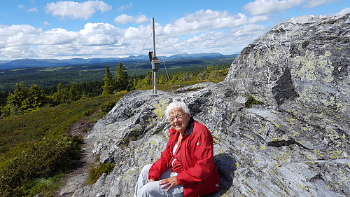 Sigrid på toppen