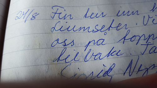 Fra hytteboka 1997