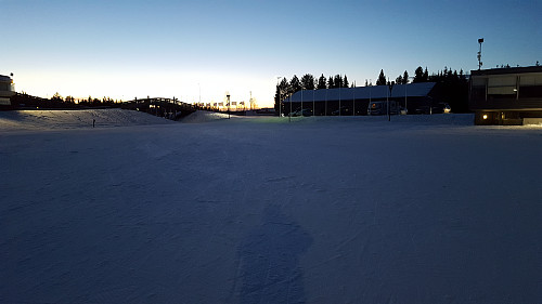 Fortsatt litt vind på stadion