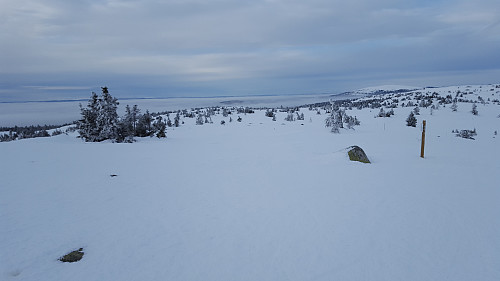 Fra Sjusjøfjellet mot Nevelfjell og Lunkefjell