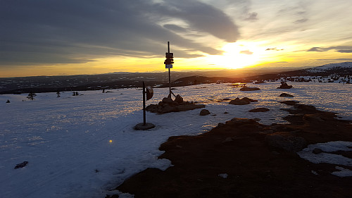 Solnedgang på Lunkefjell