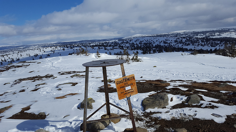 Ved sikteskiva på Sjusjøfjellet